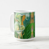 Calla Lily Flower Coffee Mok - Schilderen (Voorkant links)
