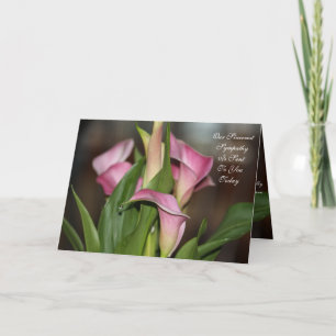 Calla Lily Flowered Kaart