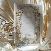 Calla Lily Gold Foil Faire-part de mariage par Muc