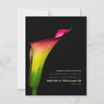 Calla Lily-herdenking – Rood Geel Groen Bloemstuk