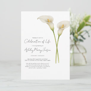 Calla Lily-herdenkingsdienst Kaart