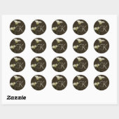Calla Lily K Envelope Seal Ronde Sticker (Vel)
