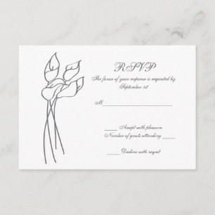 Calla Lily mariage rsvp