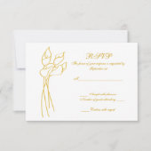 Calla Lily mariage rsvp (Devant)