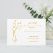 Calla Lily mariage rsvp (Debout devant)