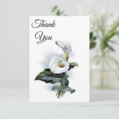 Calla Lily Merci Carte Note (Debout devant)