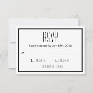 Calla Lily Modern Floral RSVP Kaartje