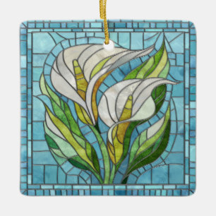 Calla Lily Mosaic Art Keramisch Ornament