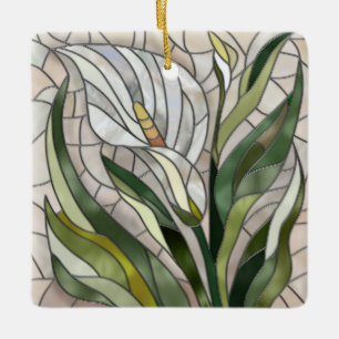 Calla Lily Mosaic Art Keramisch Ornament