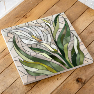 Calla Lily Mosaic Art Tegeltje