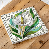 Calla Lily Mosaic Art Tegeltje