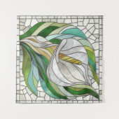 Calla Lily Mosaic Art Wandkleed (Voorkant (horizontaal))