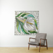 Calla Lily Mosaic Art Wandkleed (In Situ (horizontaal))