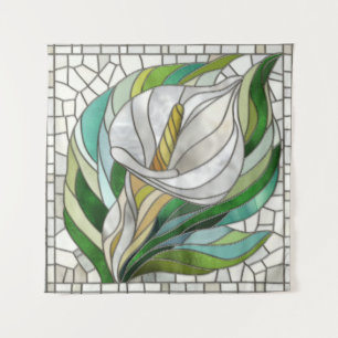 Calla Lily Mosaic Art Wandkleed