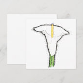 Calla Lily Notitiekaartje (Voorkant / Achterkant)