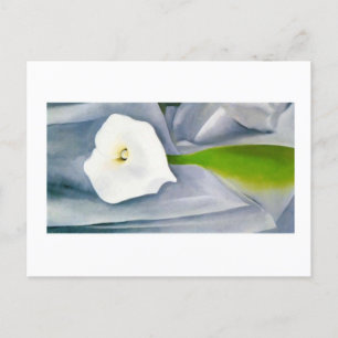 Calla Lily on Grey, Georgia O'Keeffe Briefkaart