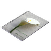 calla lily on handschrift journal notebook notitieboek (Linkerzijde)