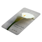 Calla Lily op handschrift flexibele magneet (Linkerzijde)