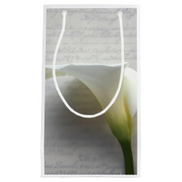 Calla lily op oud manuscript klein cadeauzakje