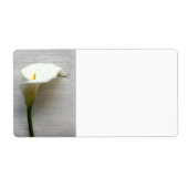 Calla Lily op oude handschrift label (Voorkant)