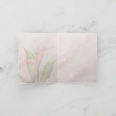 Calla Lily Pink Hartelijk dank Bedankkaart (Binnen)