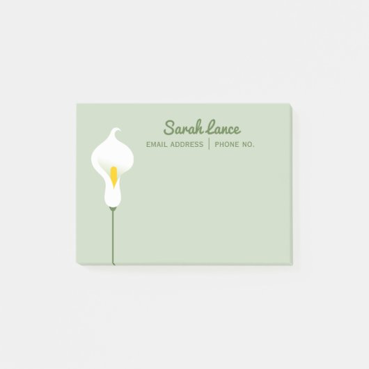 Calla Lily Post-it® Notes (Voorkant)
