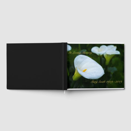 Calla Lily Raindrop Gastenboek (Volledig)