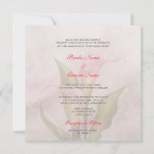 Calla Lily Rose 2 Faire-part de mariage (Devant)