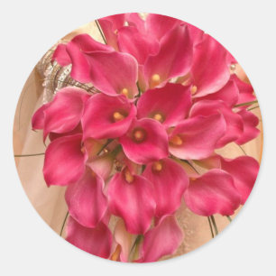Calla Lily Roze Bruiloft Sticker