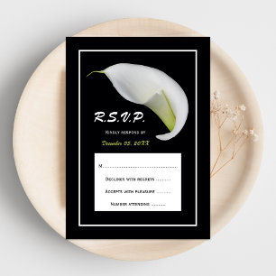 Calla Lily RSVP Faire-part de mariage