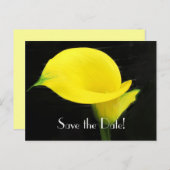 Calla Lily Save the Date Briefkaart (Voorkant / Achterkant)