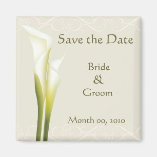 Calla Lily Save the Date Magneten