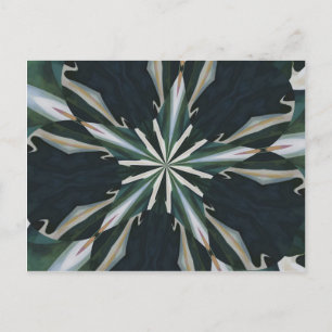 Calla Lily Star Kaleidoscoop Briefkaart