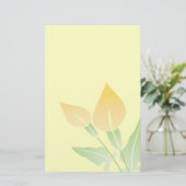 Calla Lily Stationery-Floral Briefpapier (Staand voorkant)