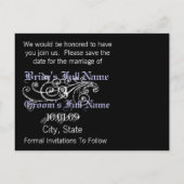 Calla Lily torride Enregistrer la date Carte posta (Dos)