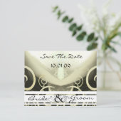 Calla Lily torride Enregistrer la date Carte posta (Debout devant)