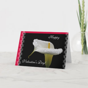 Calla Lily-Valentijnsdag Feestdagen Kaart