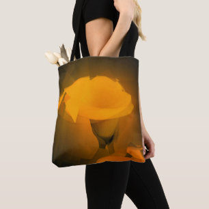 Calla Lily Warm Yellow Cubist Effect Draagtas