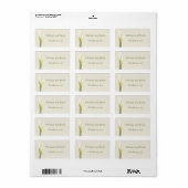 Calla Lily Wedding Favor Labels (Full Sheet)