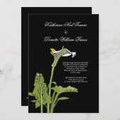 Calla Lily Wedding Uitnodiging (Voorkant / Achterkant)