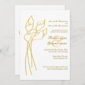 Calla Lily Wedding Uitnodiging (Voorkant / Achterkant)