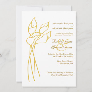 Calla Lily Wedding Uitnodiging