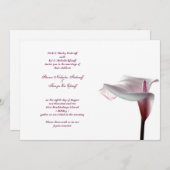 Calla Lily Wedding Uitnodiging (Voorkant / Achterkant)