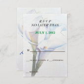 CALLA LIT DES CARTES RSVP PERSONNALISABLES (Devant / Derrière)