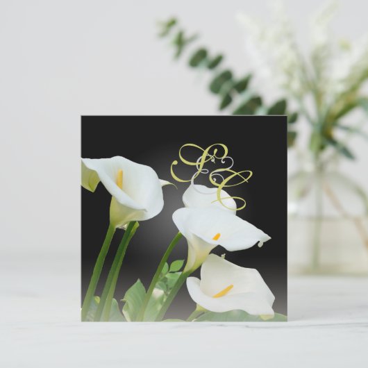 Calla Lys, invitations de mariage (Debout devant)