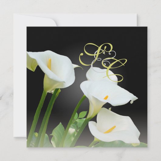 Calla Lys, invitations de mariage (Devant)