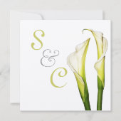 Calla Lys, invitations de mariage (Devant)
