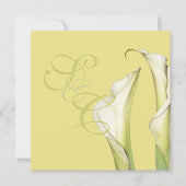 Calla Lys, invitations de mariage (Devant)