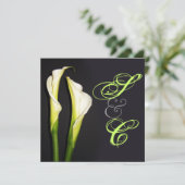 CALLA MENTION DES INVITATIONS DE MARIAGE/ARRIÈRE - (Debout devant)