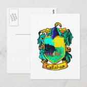 Callahan Family Crest (uitsnijding) Briefkaart (Voorkant / Achterkant)